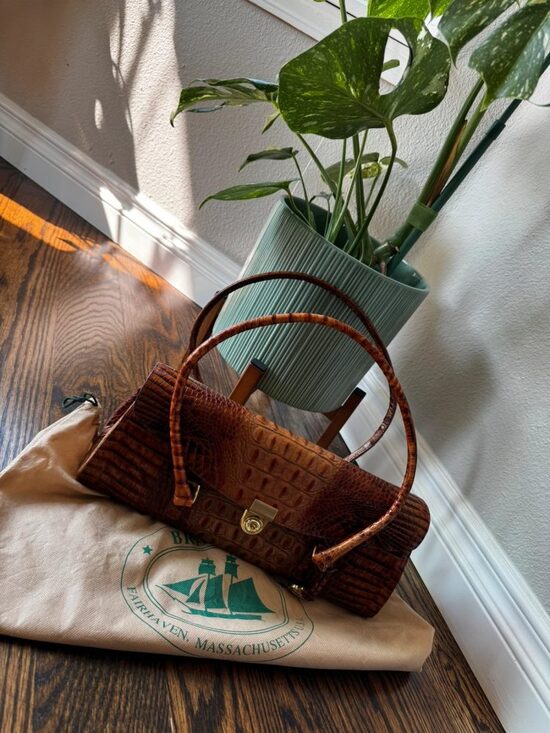 Brahmin Handbags - Brahmin Dayan Satchel Pecan Melbourne Leather Handbag - NWOT w/ Dust cover